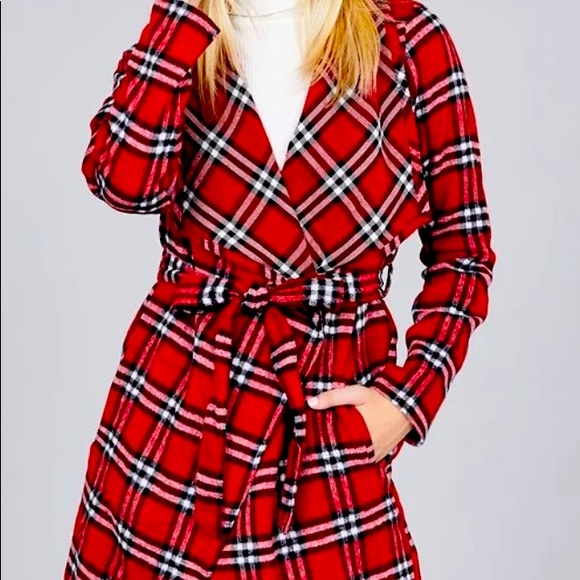 Red plaid jacket - Picture 2 of 3